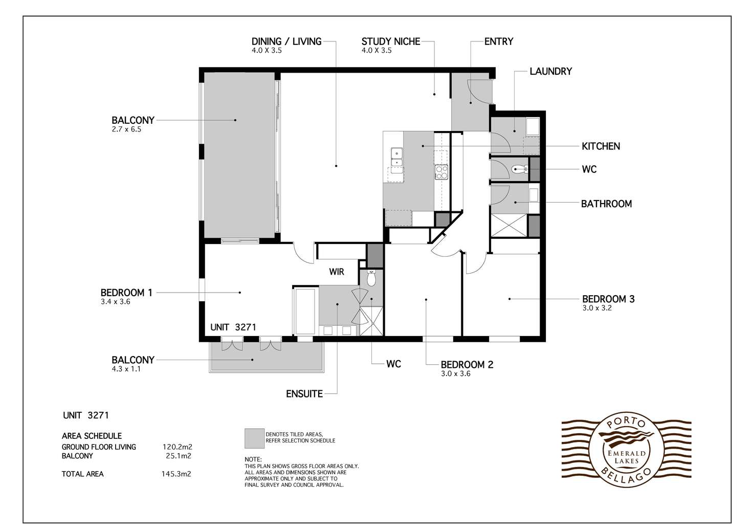 Floorplan of Homely unit listing, 71/3030 The Boulevard, Carrara QLD 4211