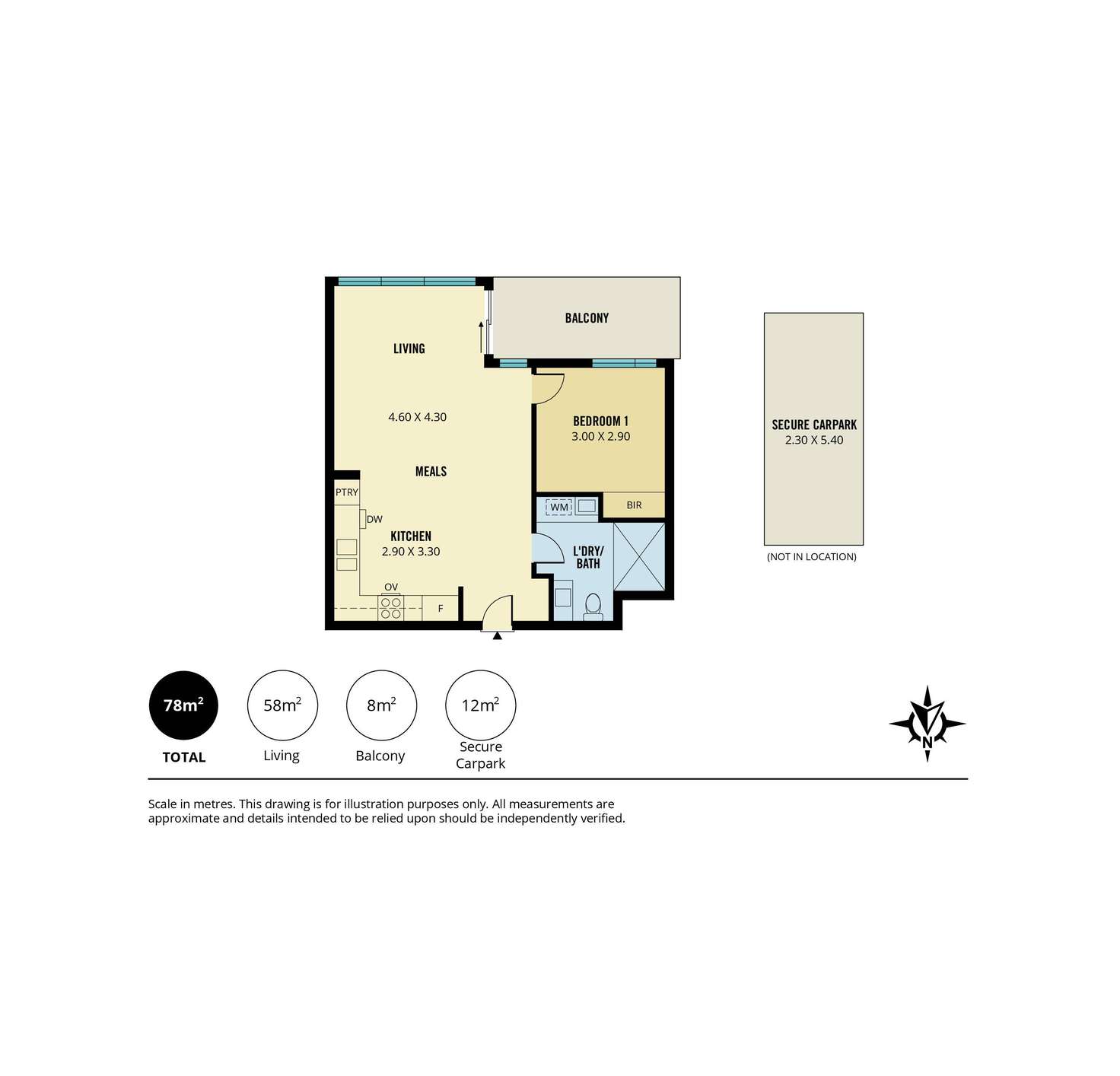Floorplan of Homely apartment listing, 805/180 Franklin Street, Adelaide SA 5000