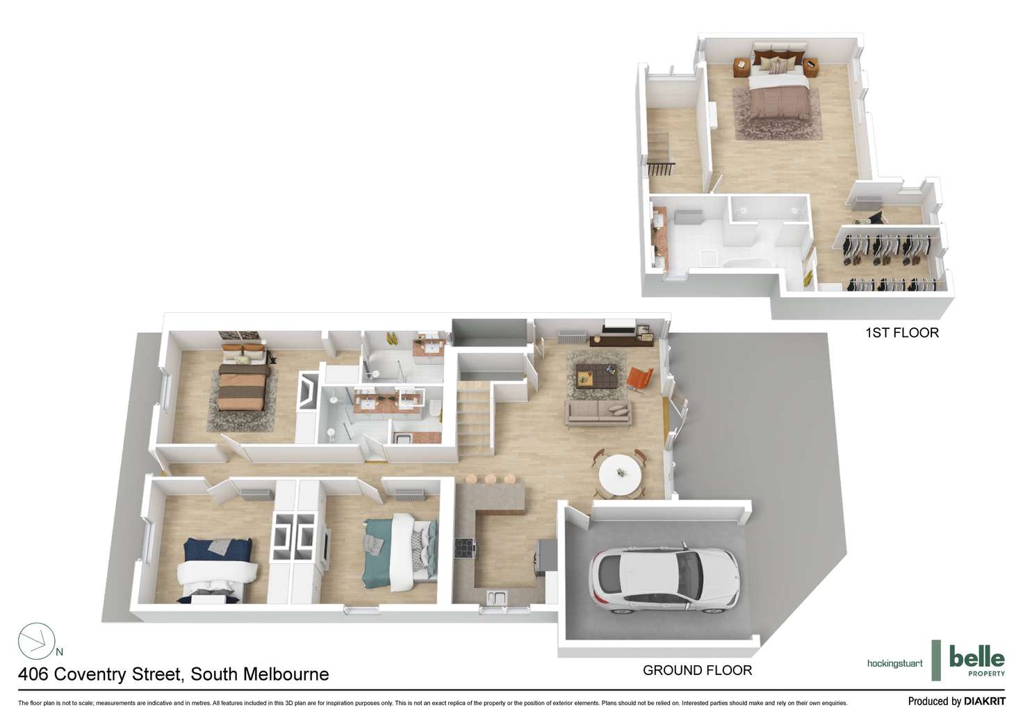 Floorplan of Homely house listing, 406 Coventry Street, South Melbourne VIC 3205