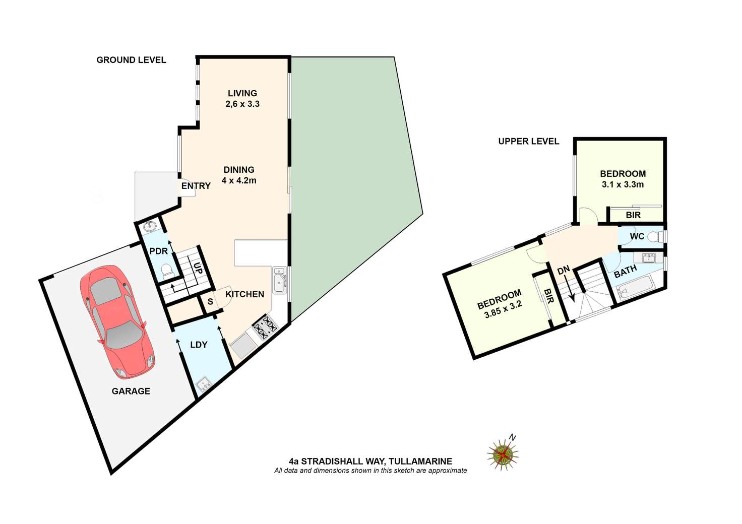 Floorplan of Homely townhouse listing, 4A Stradishall Way, Tullamarine VIC 3043