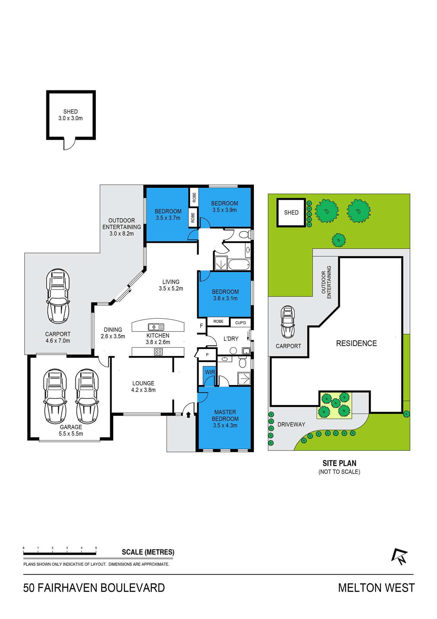 Floorplan of Homely house listing, 50 Fairhaven Boulevard, Melton West VIC 3337