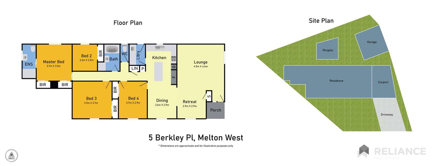 Floorplan of Homely house listing, 5 Berkley Place, Melton West VIC 3337