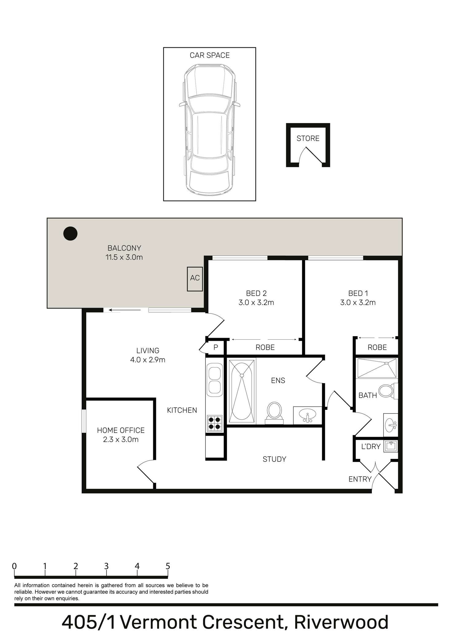 Floorplan of Homely apartment listing, 405/1 Vermont Crescent, Riverwood NSW 2210