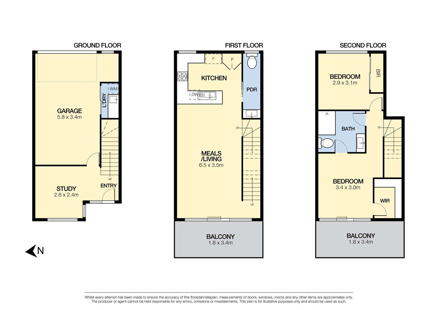 Floorplan of Homely townhouse listing, 2/41 Furlong Street, Craigieburn VIC 3064