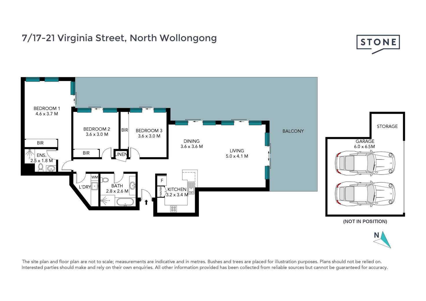 Floorplan of Homely apartment listing, 7/17-21 Virginia Street, North Wollongong NSW 2500