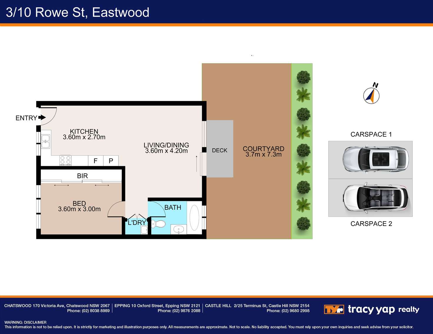 Floorplan of Homely unit listing, 3/10 Rowe Street, Eastwood NSW 2122