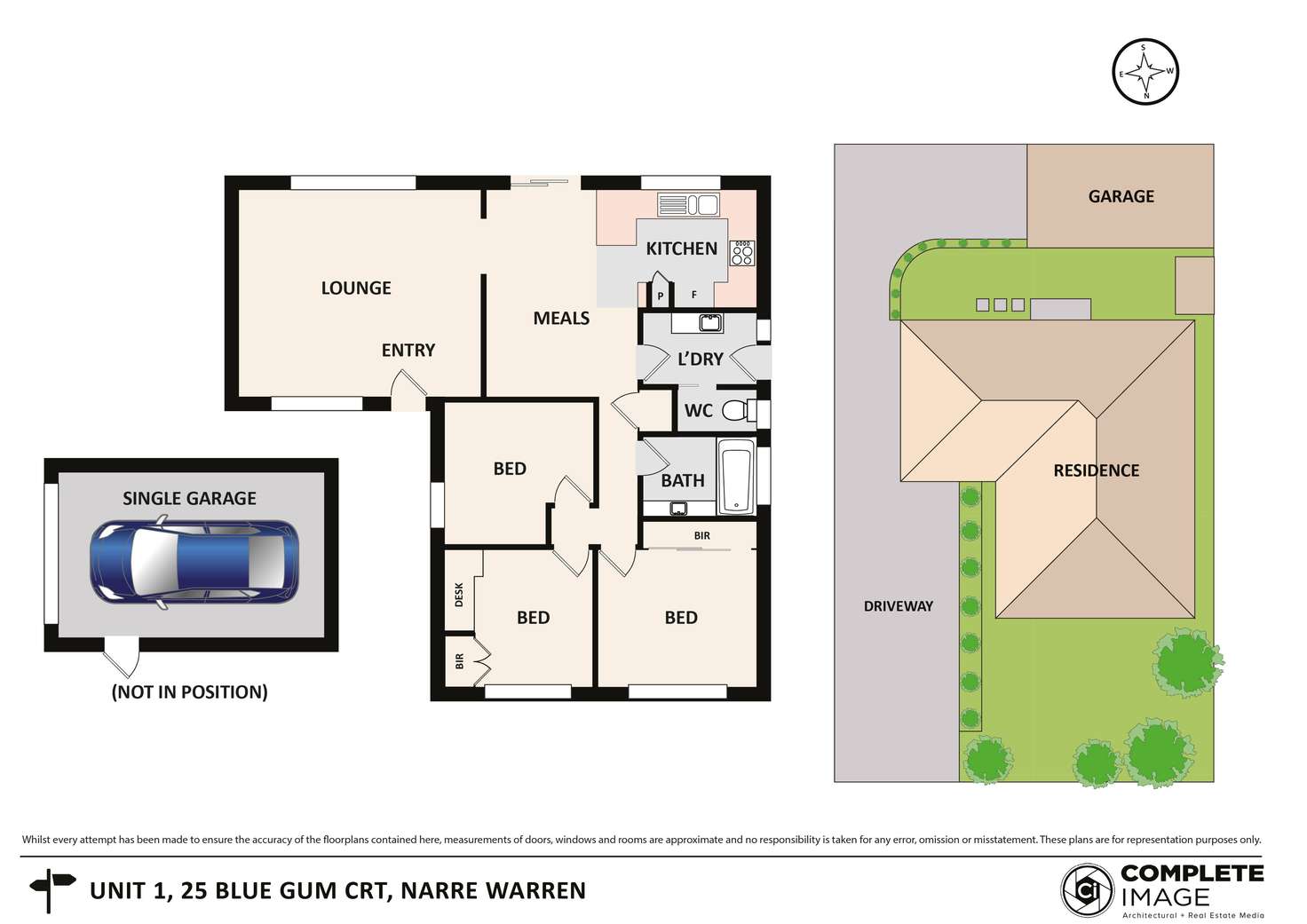 Floorplan of Homely house listing, 1/25 Blue Gum Court, Narre Warren VIC 3805