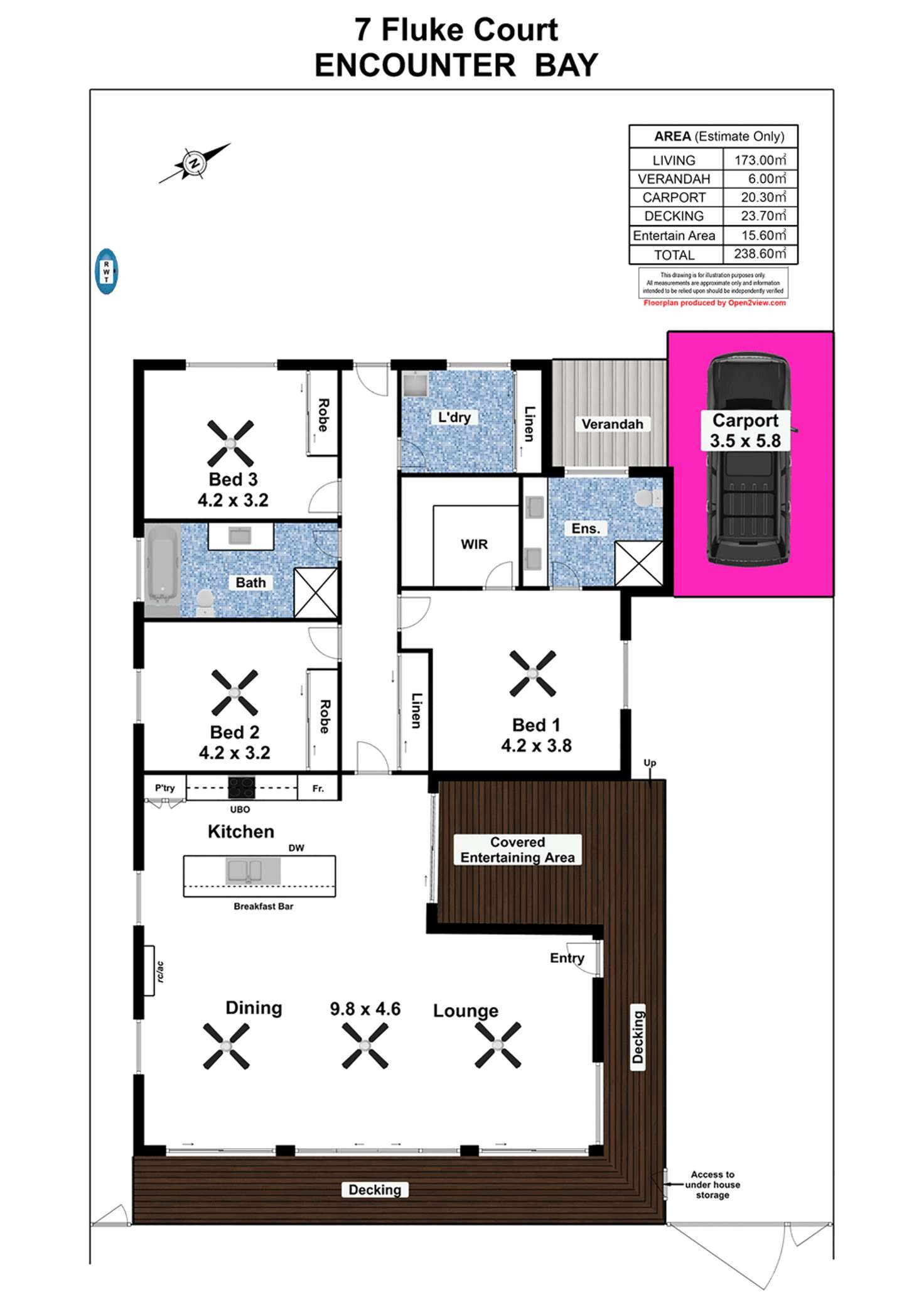 Floorplan of Homely house listing, 7 Fluke Court, Encounter Bay SA 5211