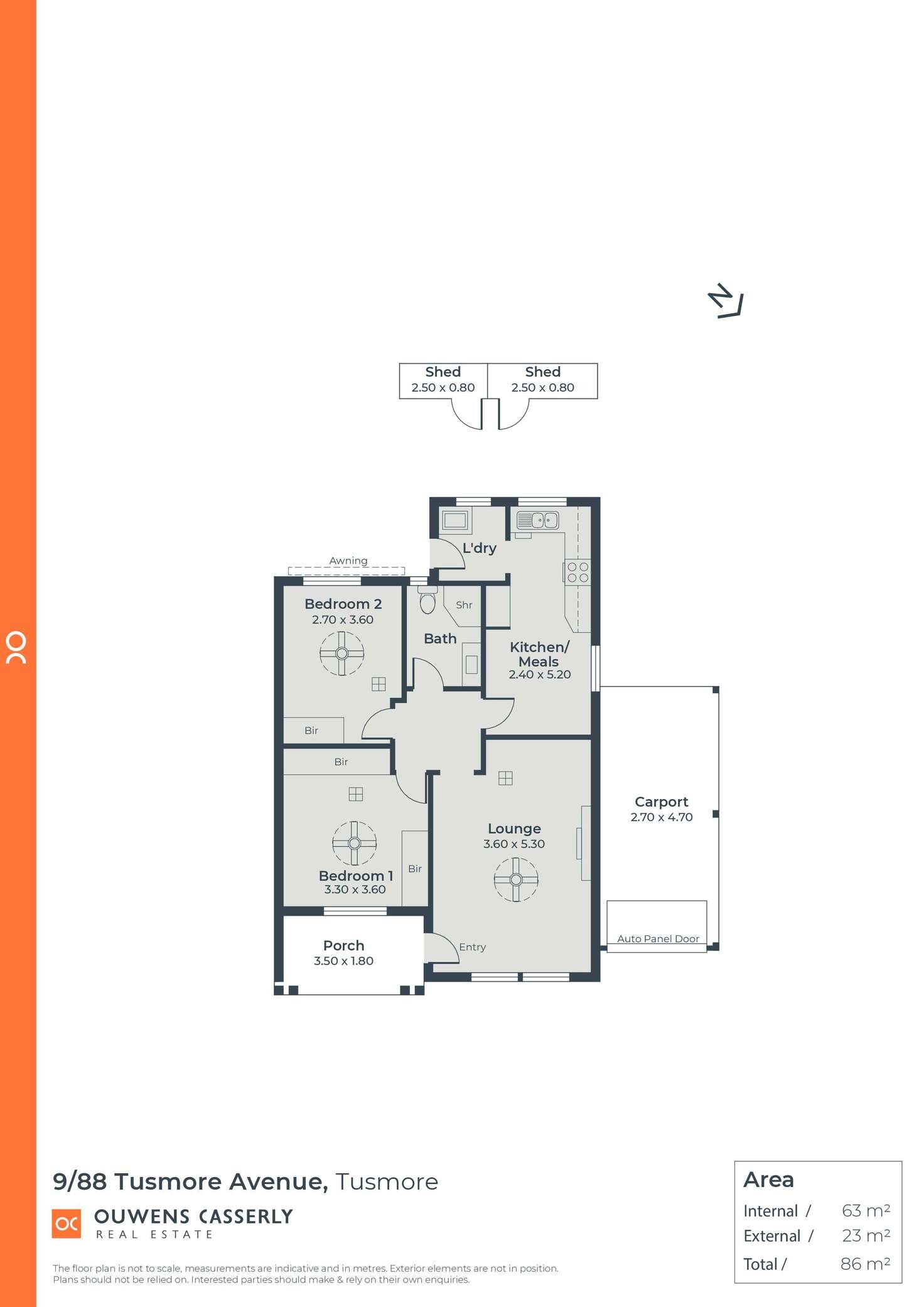 Floorplan of Homely unit listing, 9/88 Tusmore Avenue, Tusmore SA 5065