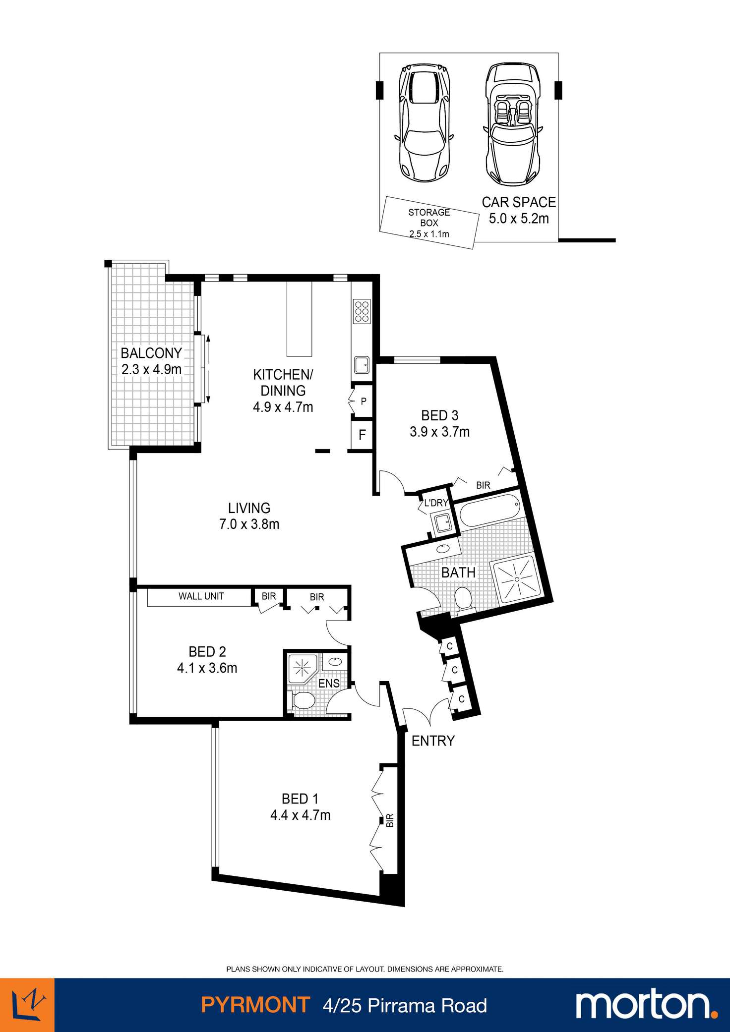 Floorplan of Homely apartment listing, 4/25 Pirrama Road, Pyrmont NSW 2009