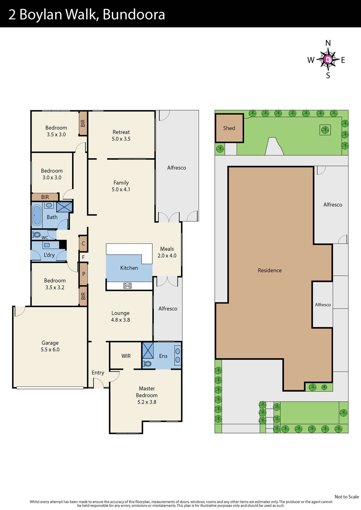 Floorplan of Homely house listing, 2 Boylan Walk, Bundoora VIC 3083