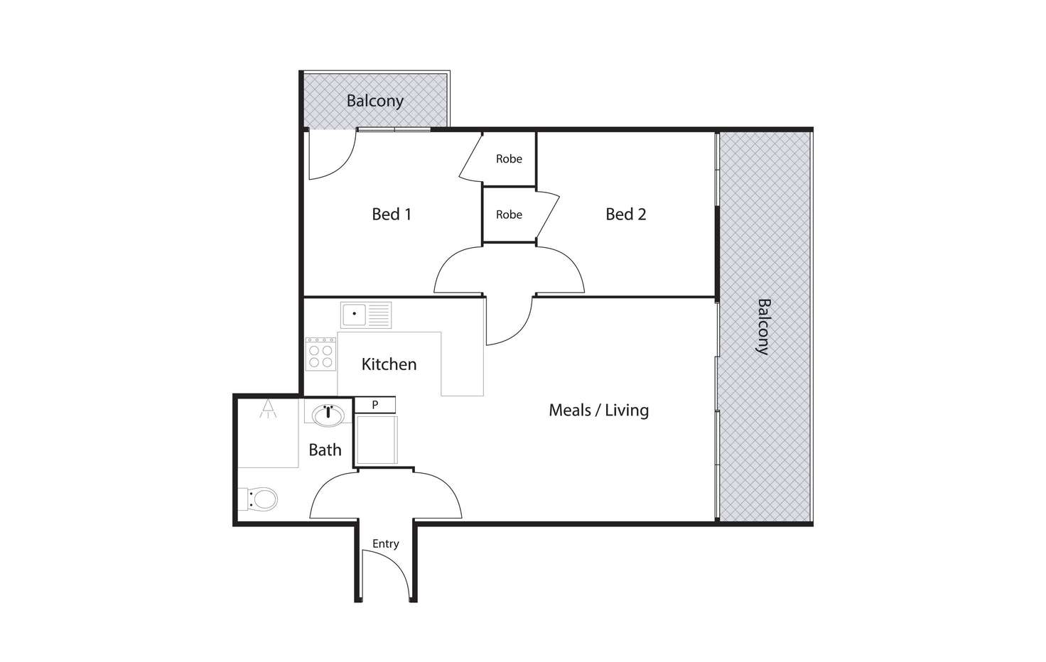 Floorplan of Homely unit listing, 4c/52 Deloraine Street, Lyons ACT 2606