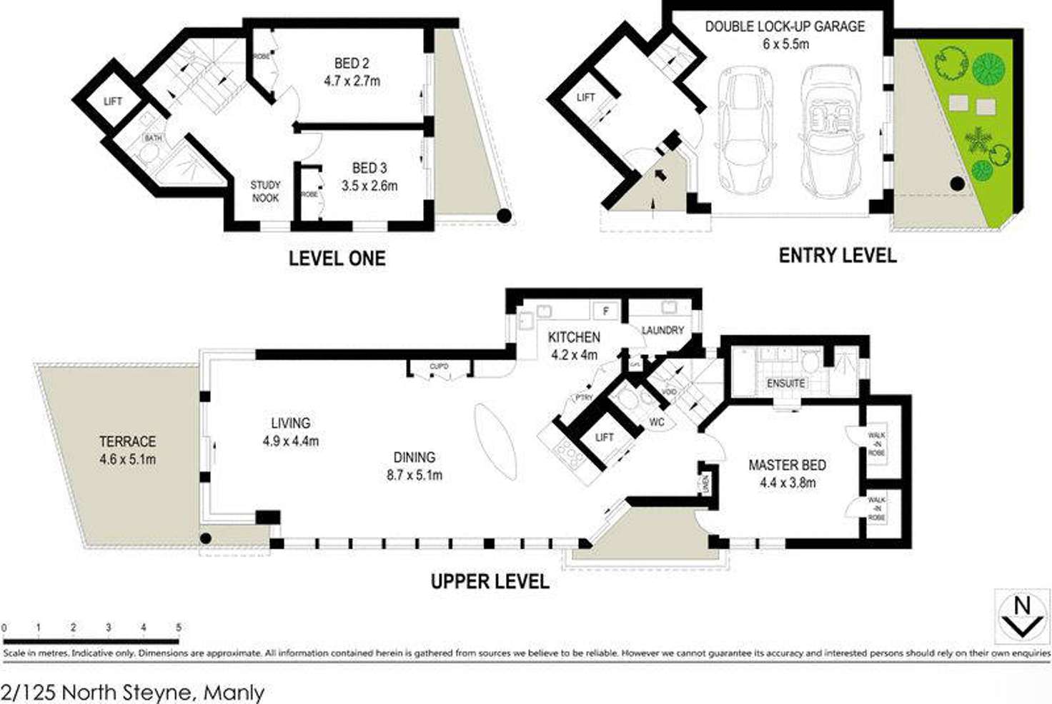 Floorplan of Homely unit listing, 2/125 North Steyne, Manly NSW 2095