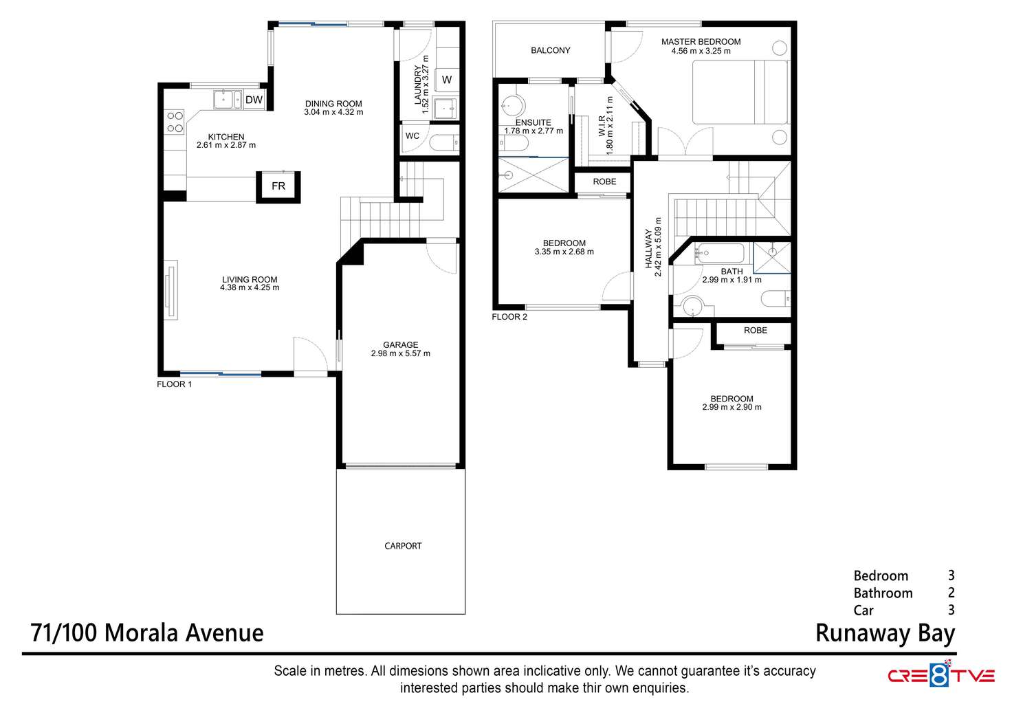 Floorplan of Homely townhouse listing, 71/100 Morala Avenue, Runaway Bay QLD 4216