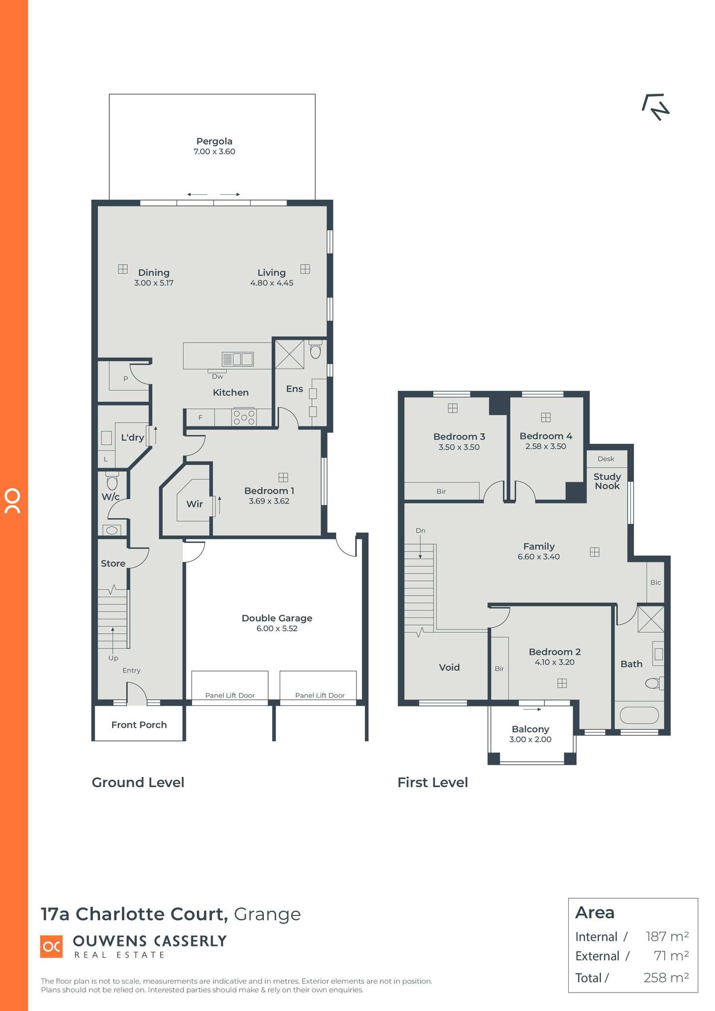 Floorplan of Homely house listing, 17A Charlotte Court, Grange SA 5022