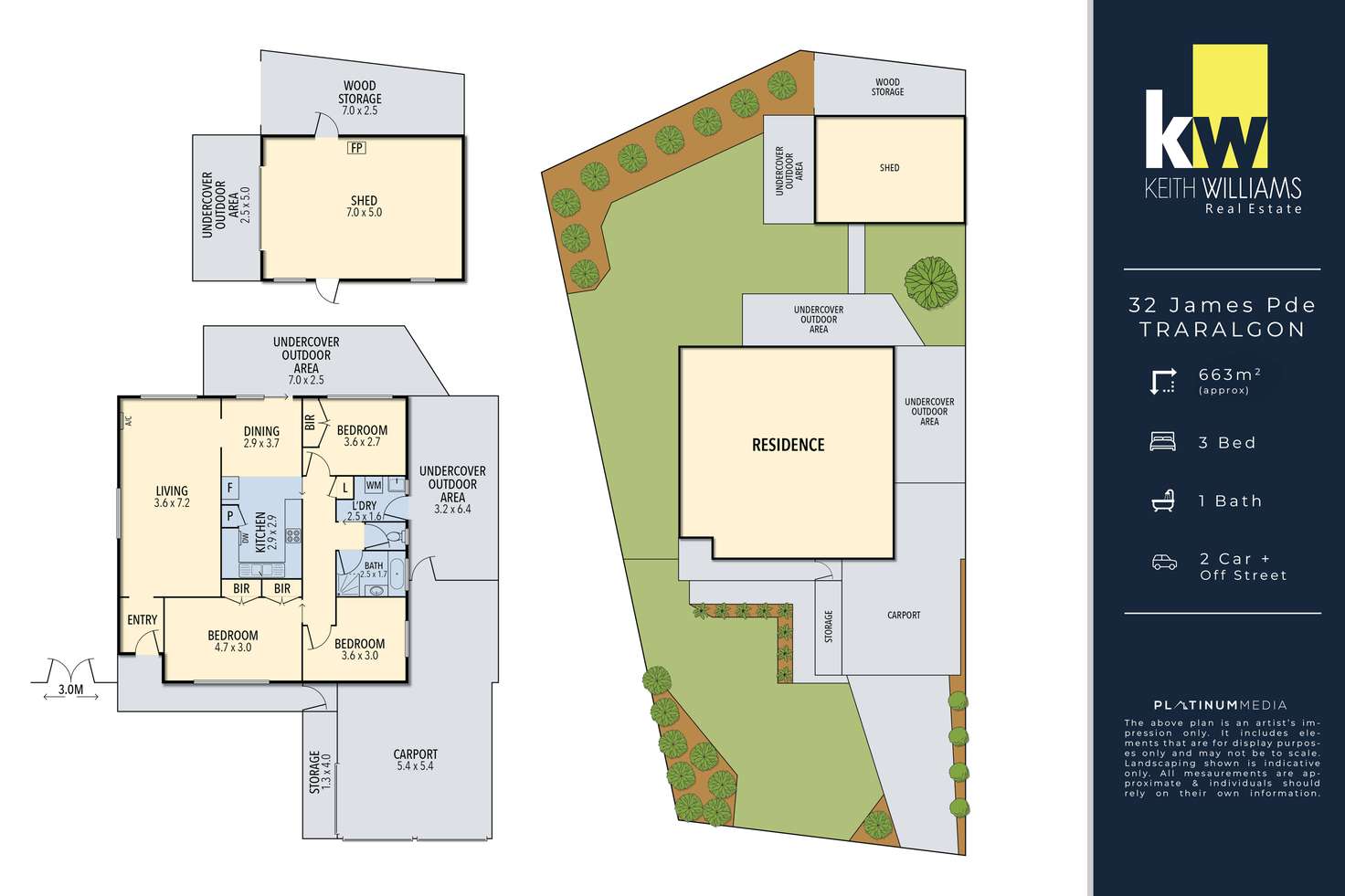 Floorplan of Homely house listing, 32 James Parade, Traralgon VIC 3844