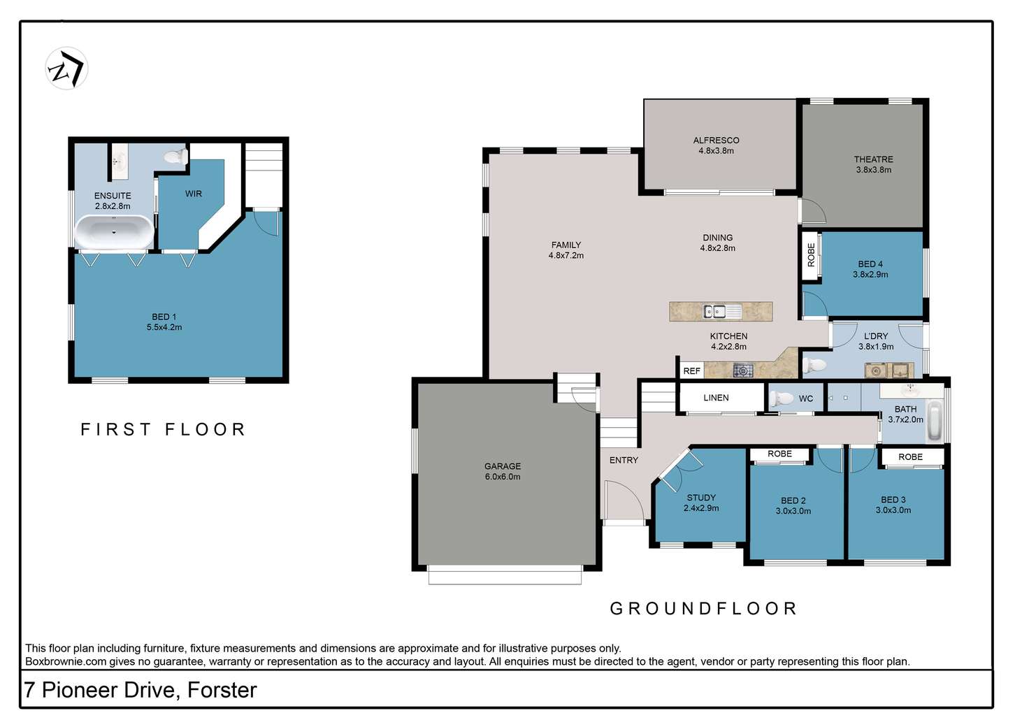 Floorplan of Homely house listing, 7 Pioneer Drive, Forster NSW 2428