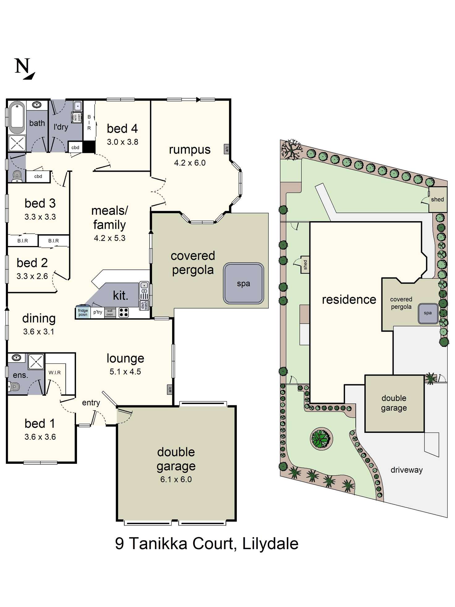 Floorplan of Homely house listing, 9 Tanikka Court, Lilydale VIC 3140