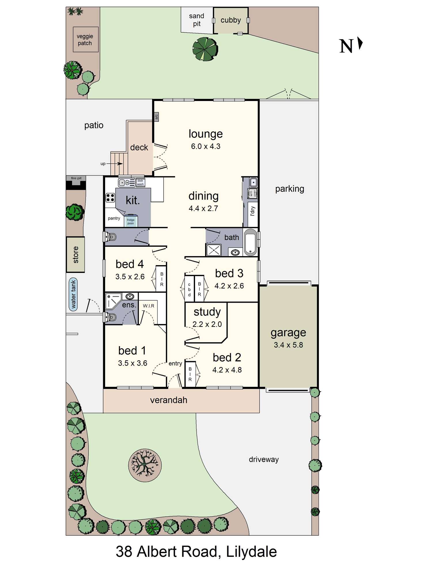 Floorplan of Homely house listing, 38 Albert Road, Lilydale VIC 3140