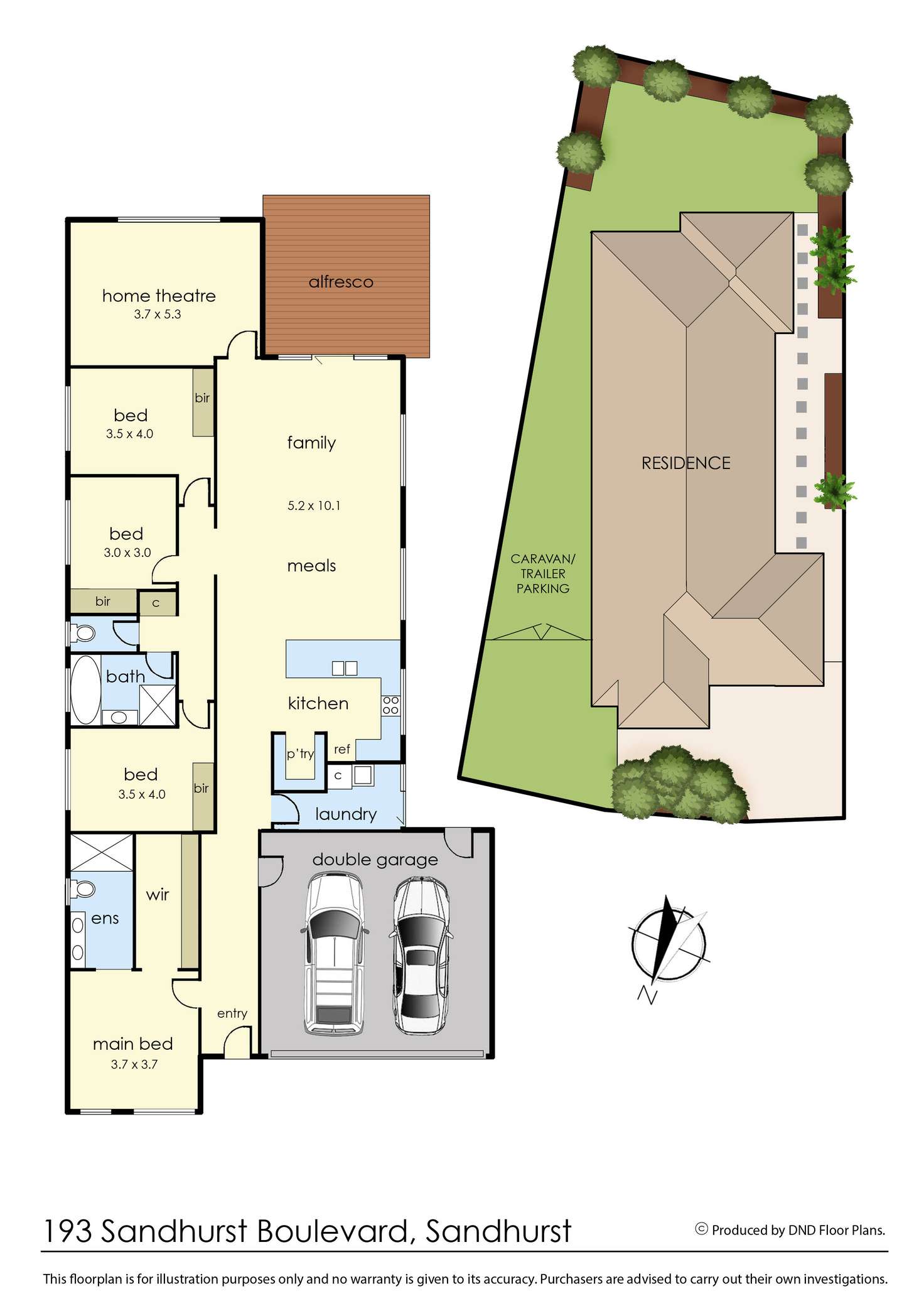 Floorplan of Homely house listing, 193 Sandhurst Boulevard, Sandhurst VIC 3977