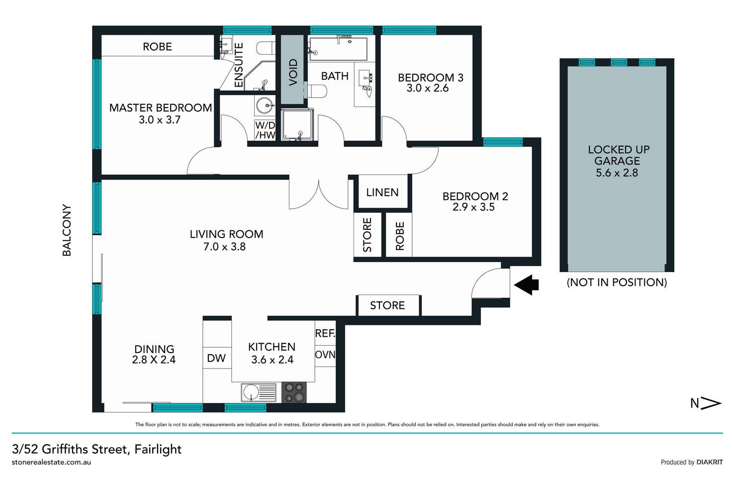 Floorplan of Homely apartment listing, 3/52 Griffiths Street, Fairlight NSW 2094