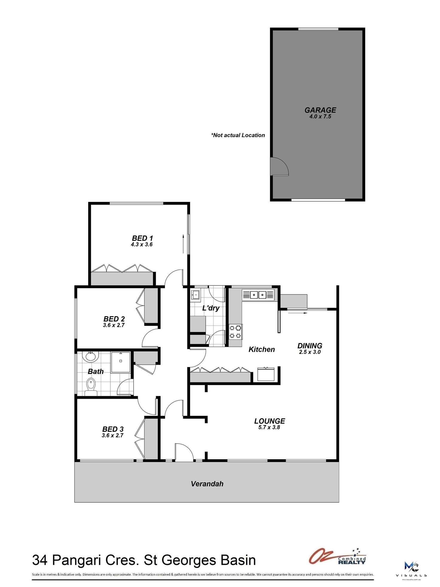 Floorplan of Homely house listing, 34 Pangari Crescent, St Georges Basin NSW 2540