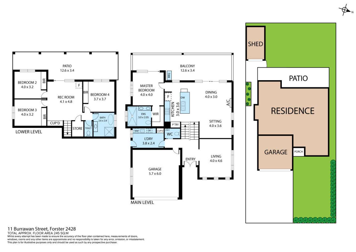 Floorplan of Homely house listing, 11 Burrawan Street, Forster NSW 2428