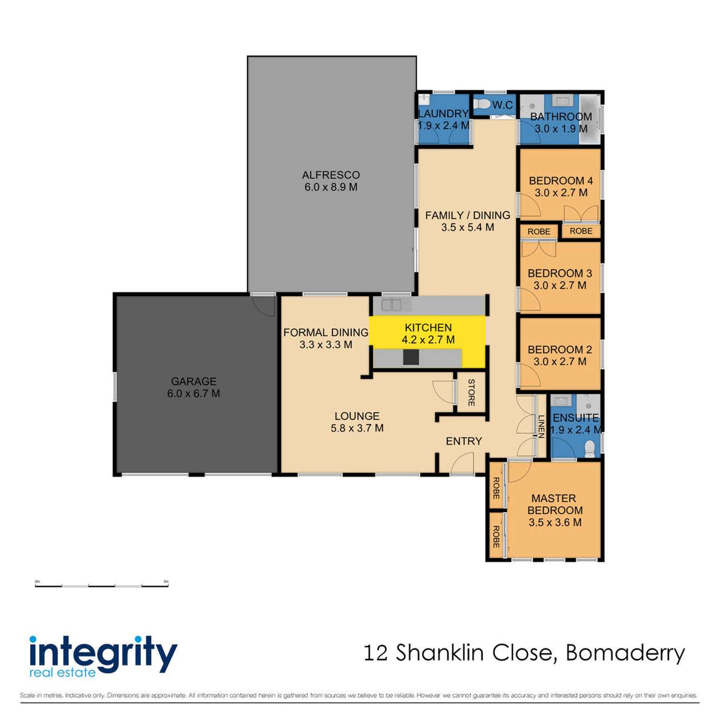 Floorplan of Homely house listing, 12 Shanklin Close, Bomaderry NSW 2541