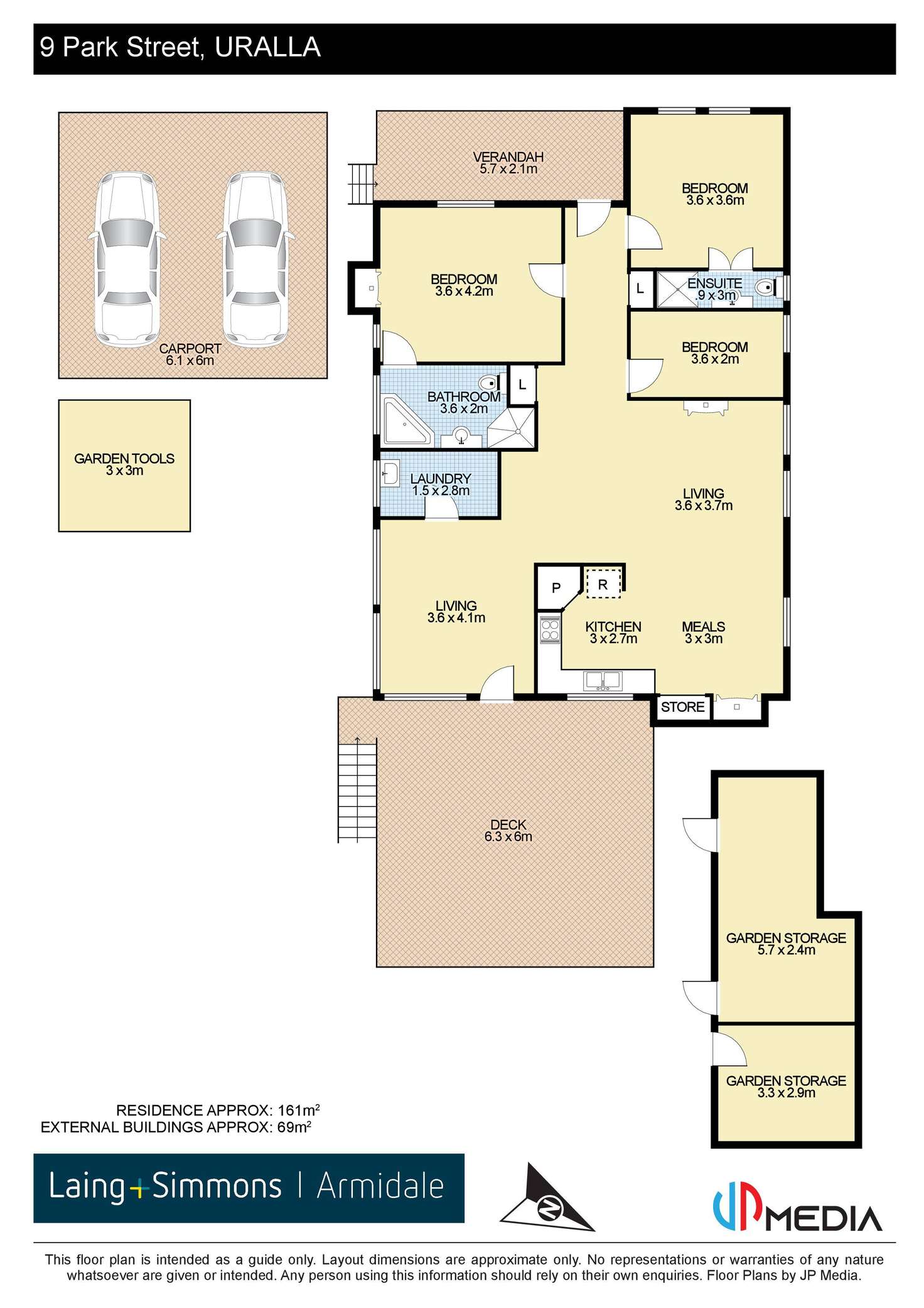 Floorplan of Homely house listing, 9 Park Street, Uralla NSW 2358