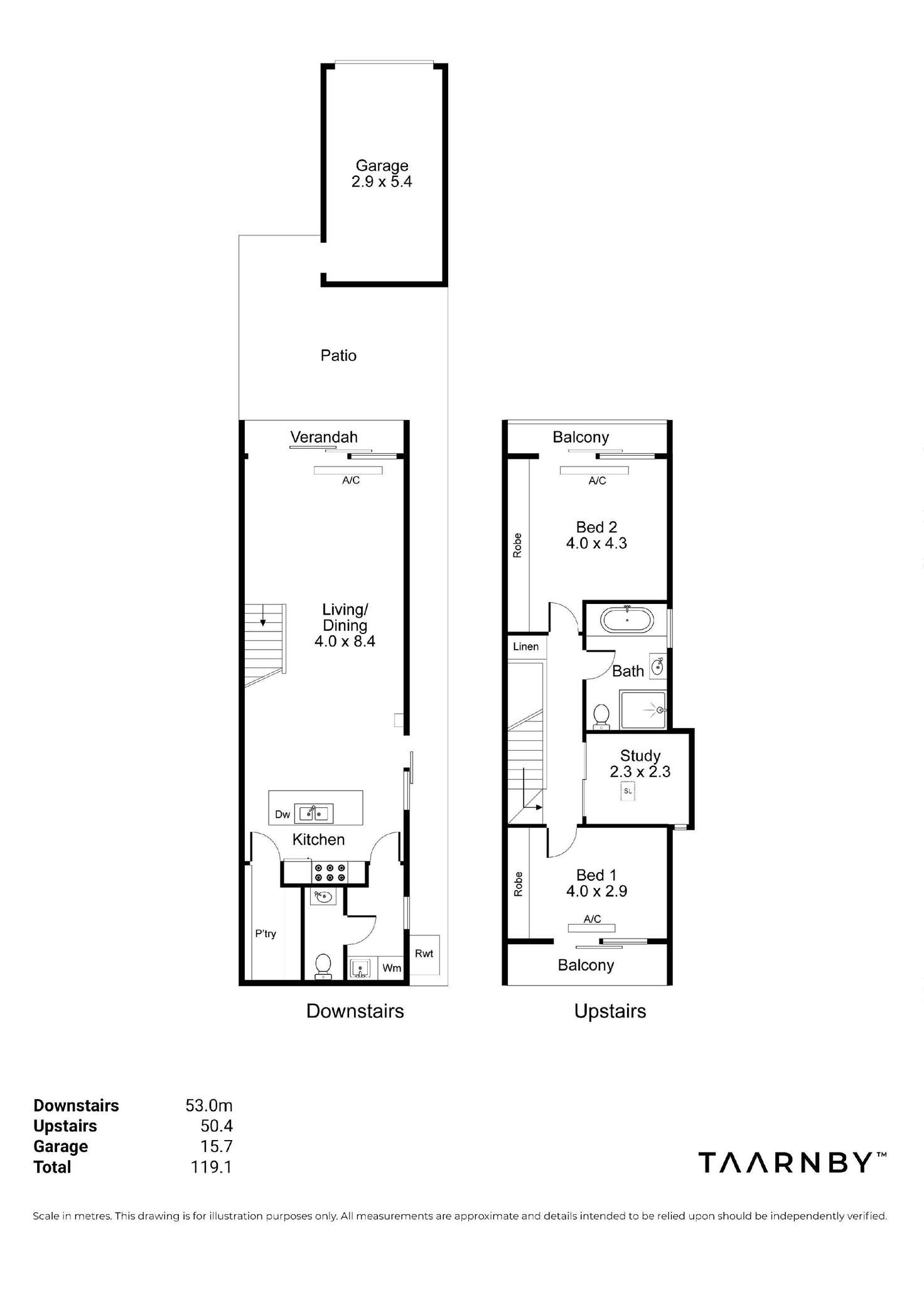 Floorplan of Homely townhouse listing, 29 Mattingley Lane, Norwood SA 5067