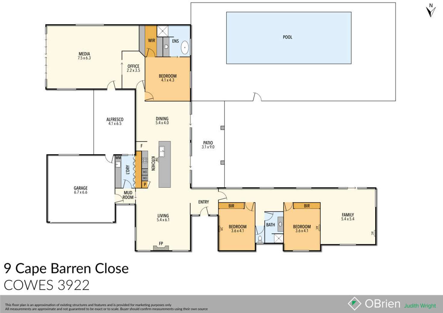 Floorplan of Homely house listing, 9 Cape Barren Close, Cowes VIC 3922