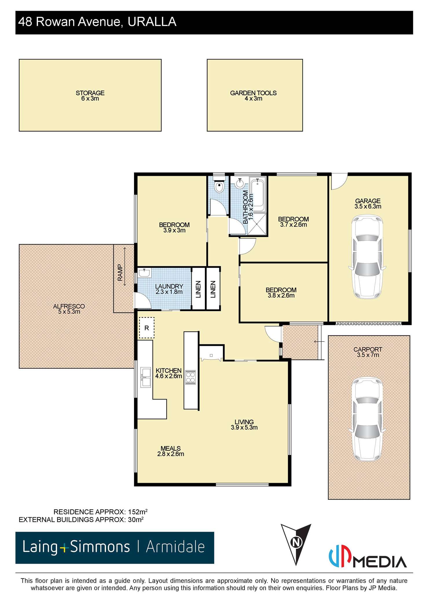 Floorplan of Homely house listing, 48 Rowan Avenue, Uralla NSW 2358