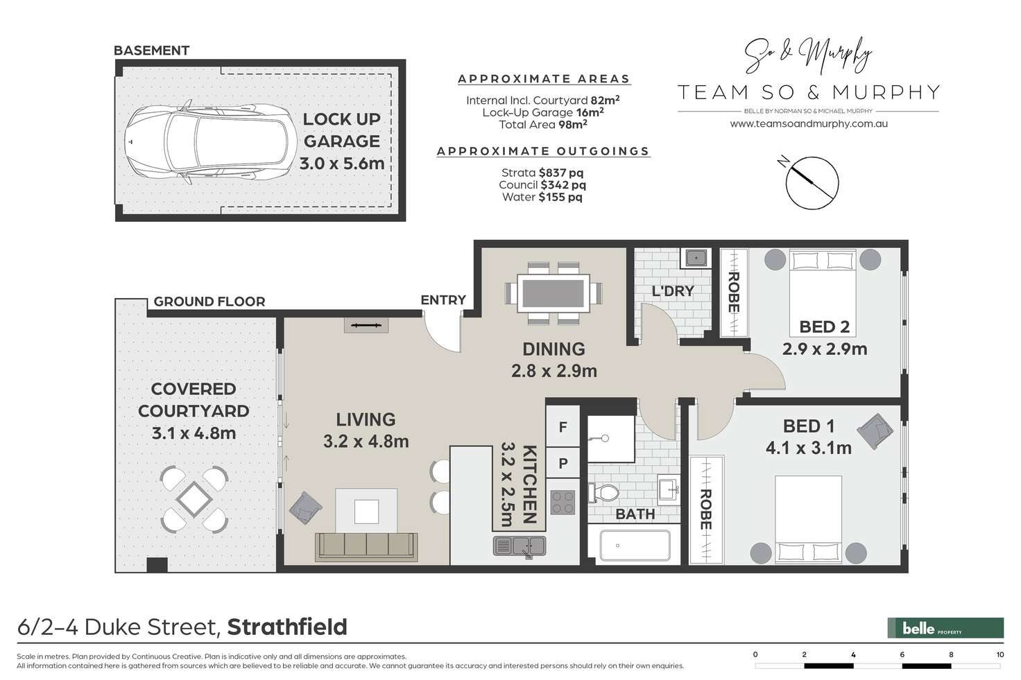 Floorplan of Homely apartment listing, 6/2 Duke Street, Strathfield NSW 2135