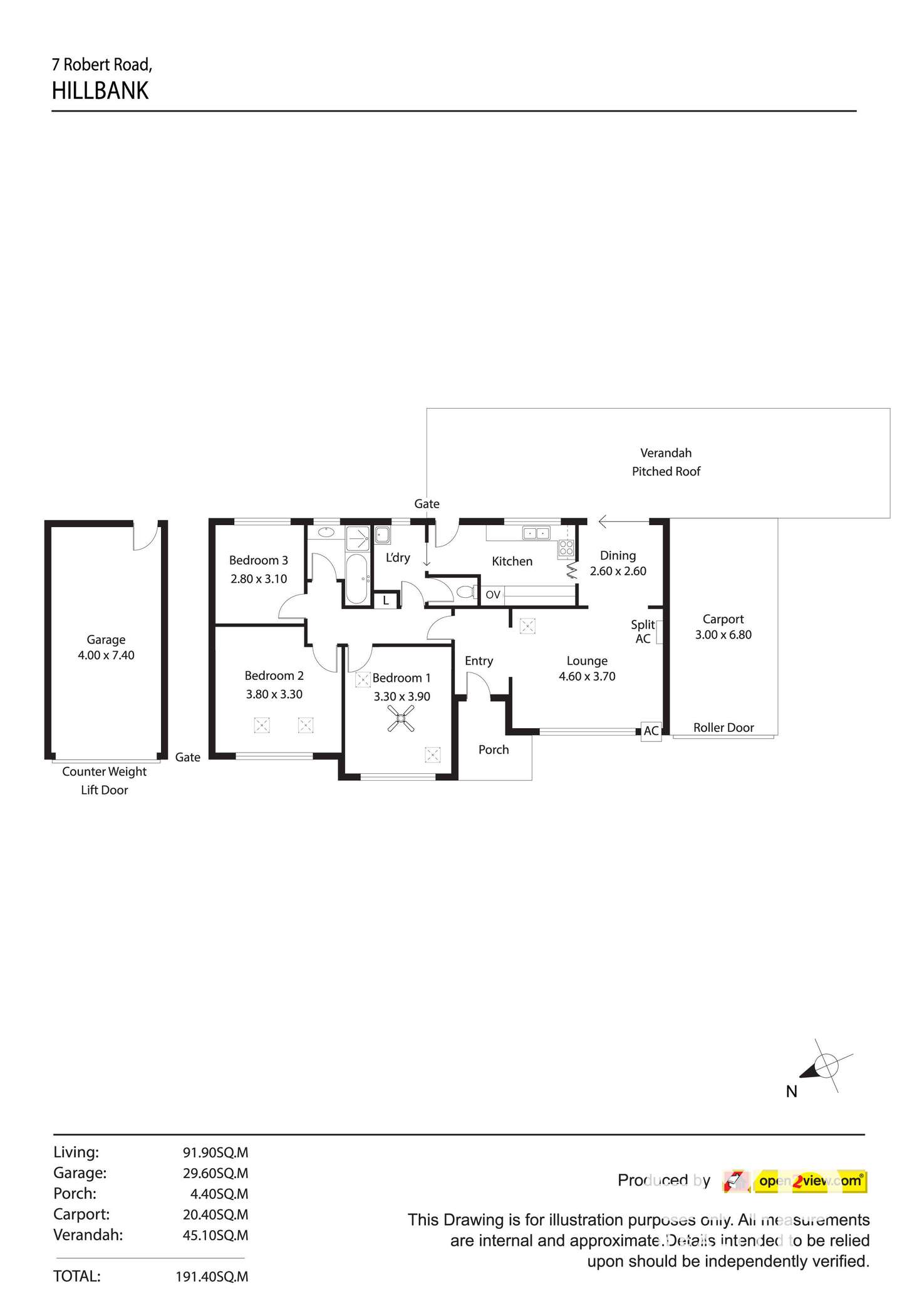 Floorplan of Homely house listing, 7 Robert Road, Hillbank SA 5112