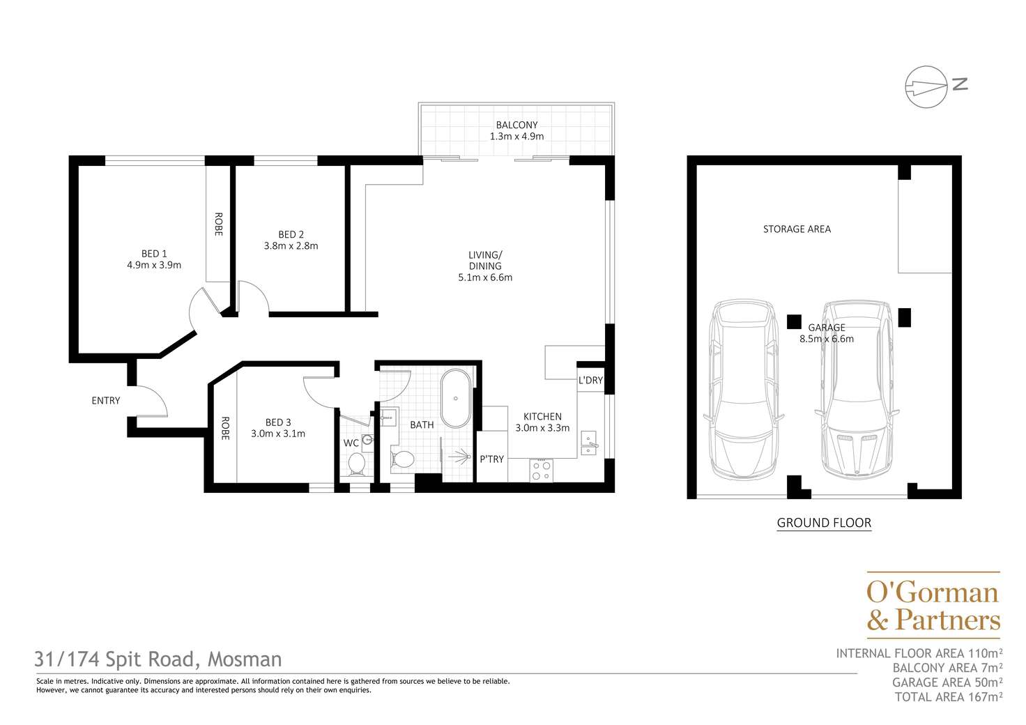 Floorplan of Homely apartment listing, 31/174 Spit Road, Mosman NSW 2088