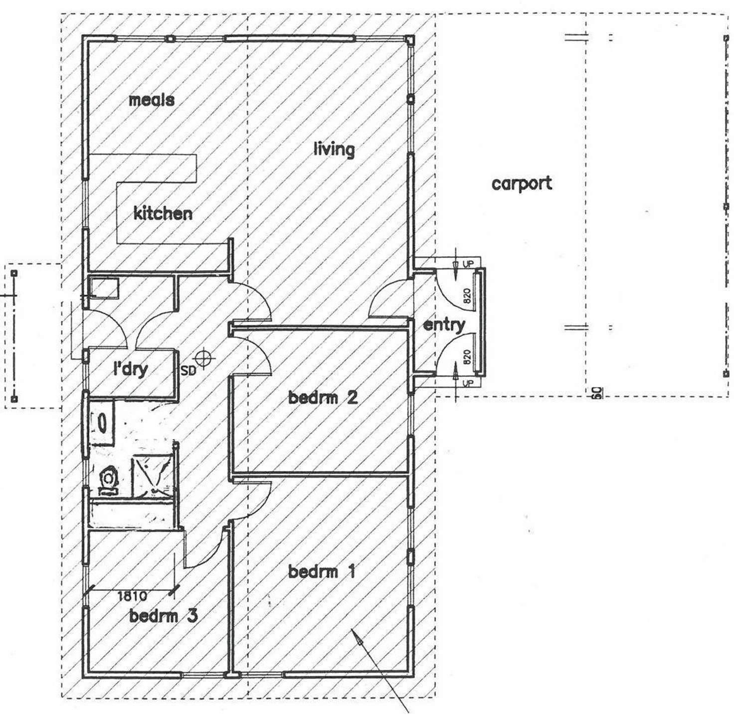 Floorplan of Homely house listing, 6 Sharpes Road, Miners Rest VIC 3352