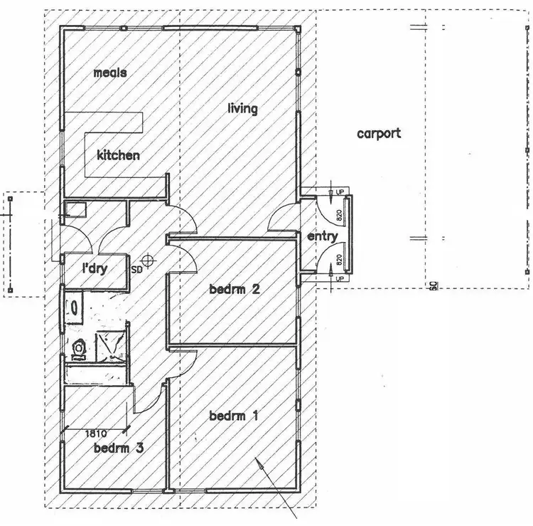 Floorplan of Homely house listing, 6 Sharpes Road, Miners Rest VIC 3352