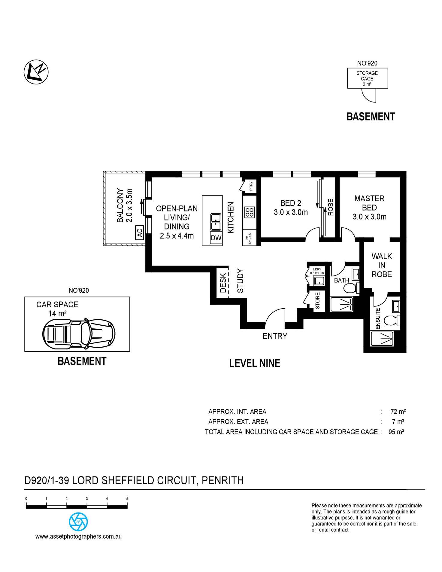 Floorplan of Homely apartment listing, D920/1-39 Lord Sheffield Circuit, Penrith NSW 2750