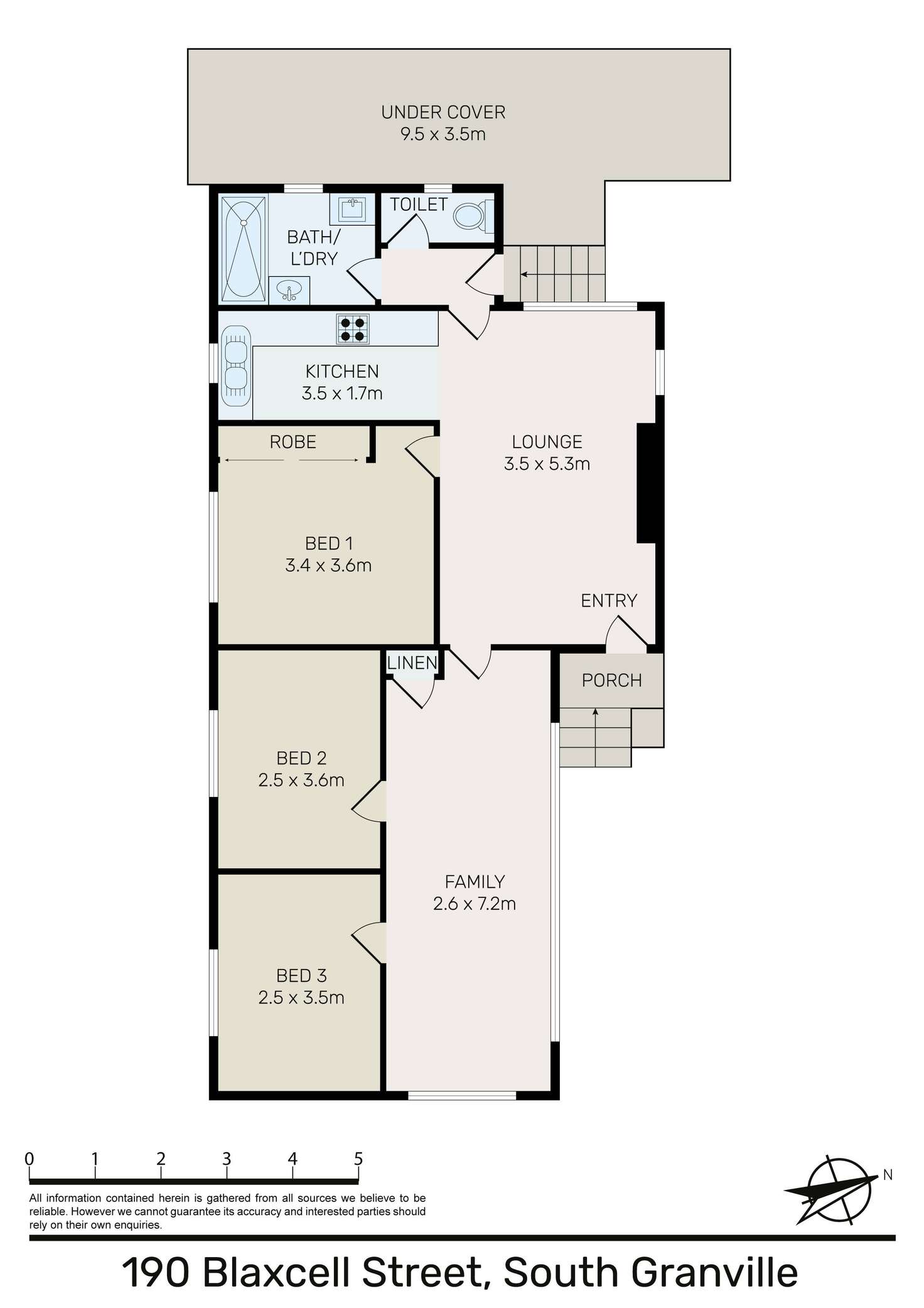 Floorplan of Homely house listing, 190 Blaxcell Street, Granville NSW 2142