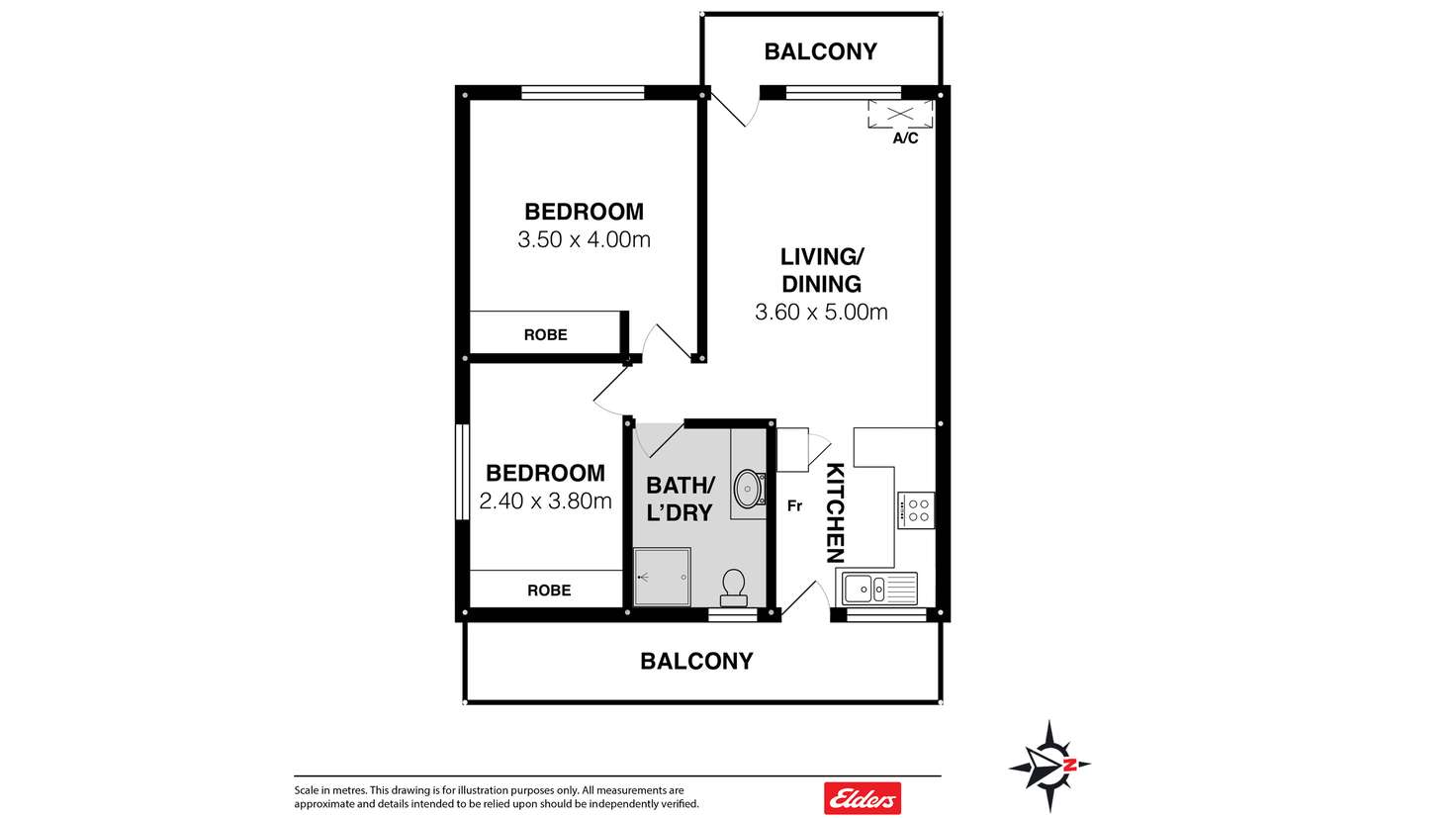 Floorplan of Homely apartment listing, 8/3 Church Street, Highgate SA 5063