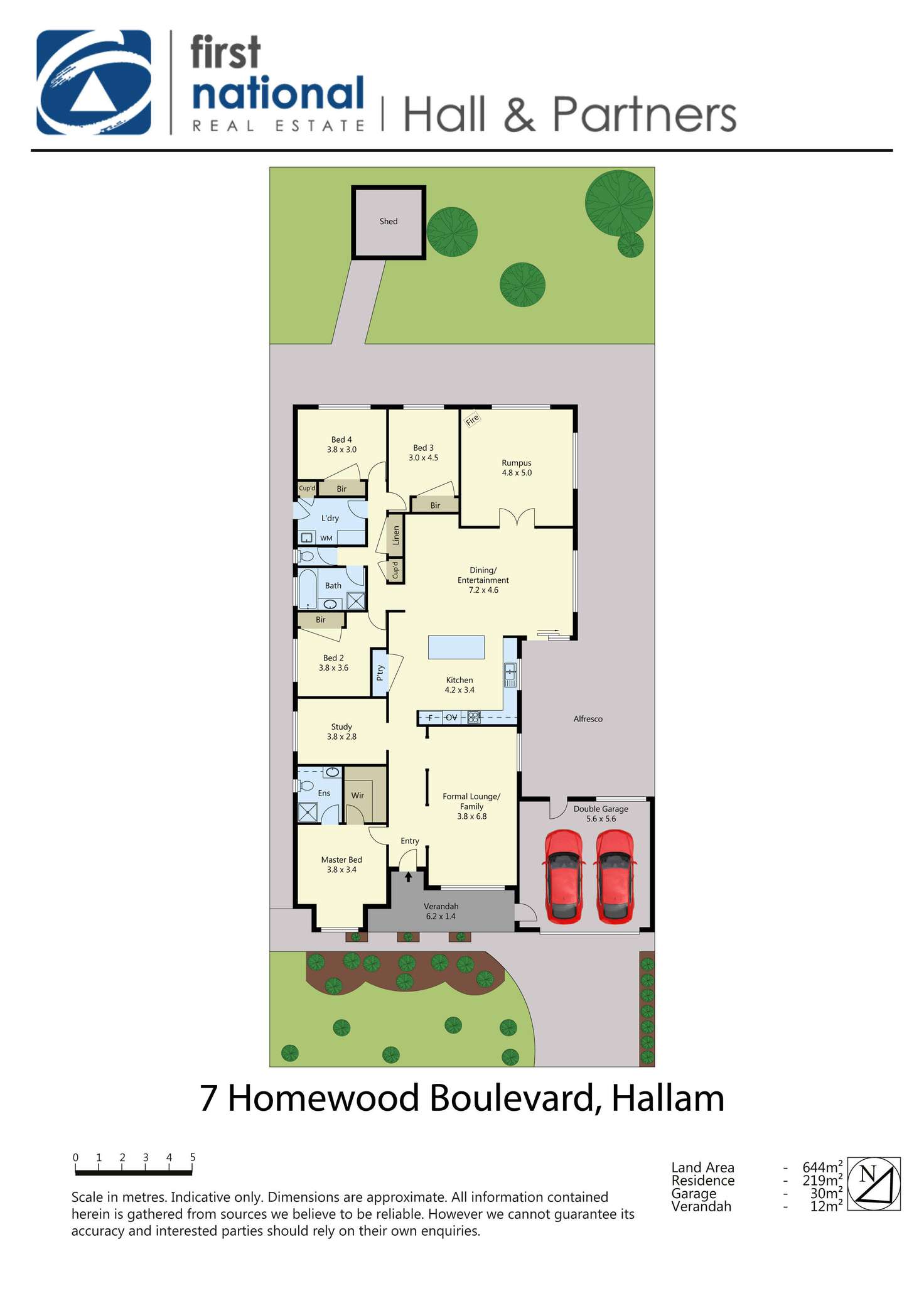 Floorplan of Homely house listing, 7 Homewood Boulevard, Hallam VIC 3803