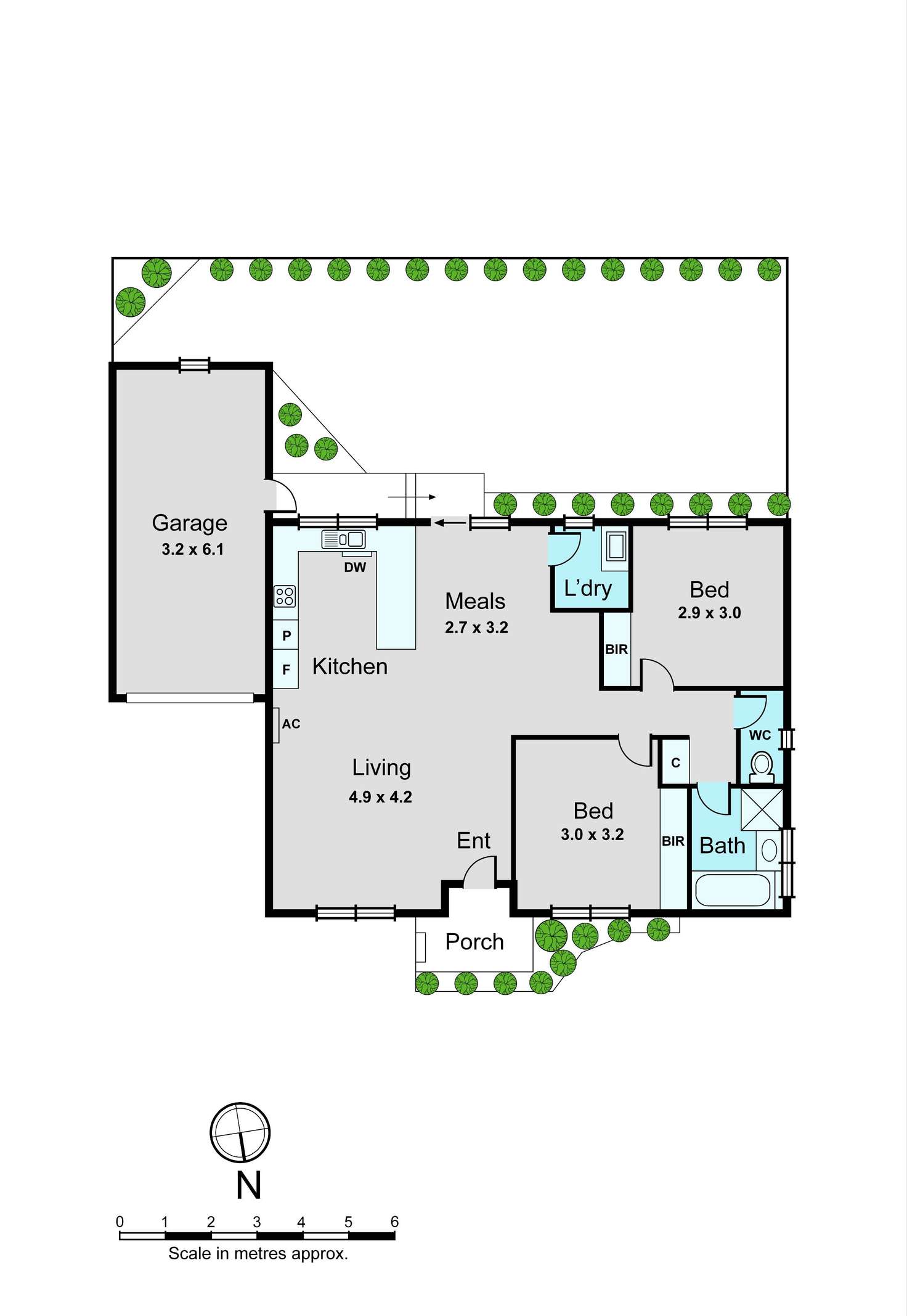 Floorplan of Homely unit listing, 2/13 Normanby Street, Hughesdale VIC 3166