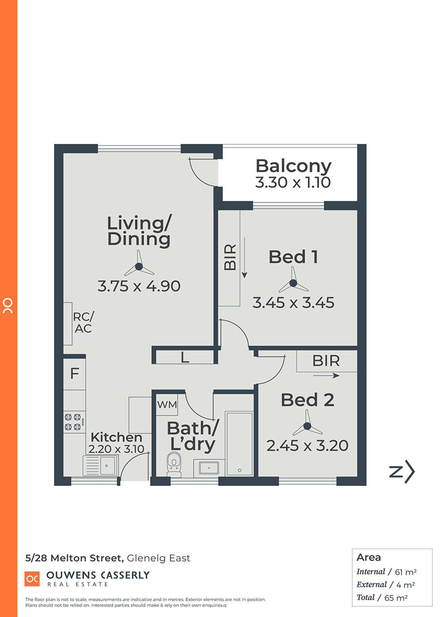Floorplan of Homely unit listing, 5/28 Melton Street, Glenelg East SA 5045
