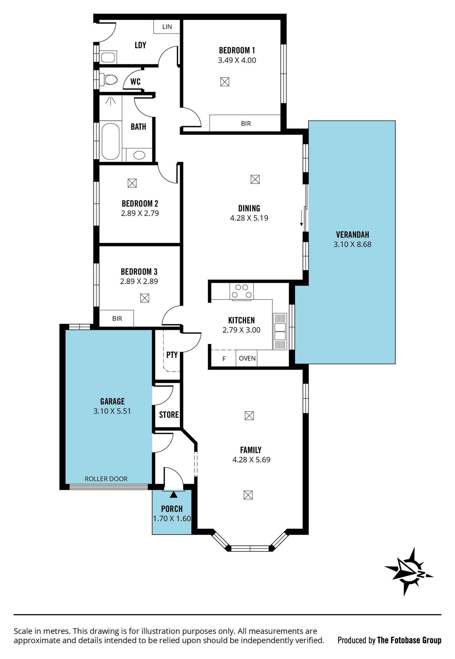 Floorplan of Homely house listing, 4 Burton Mews, Aberfoyle Park SA 5159