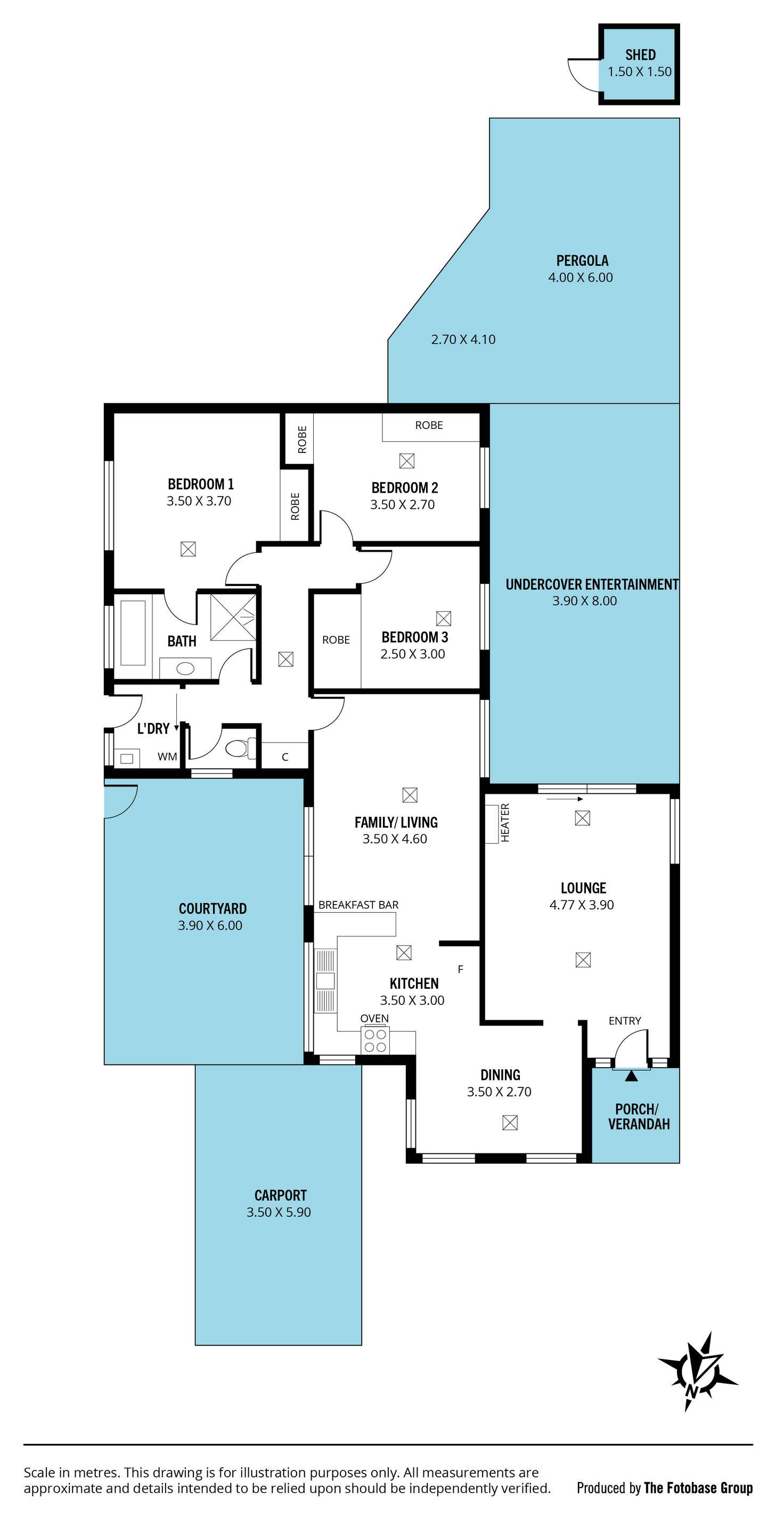 Floorplan of Homely house listing, 10 Menzies Court, Trott Park SA 5158
