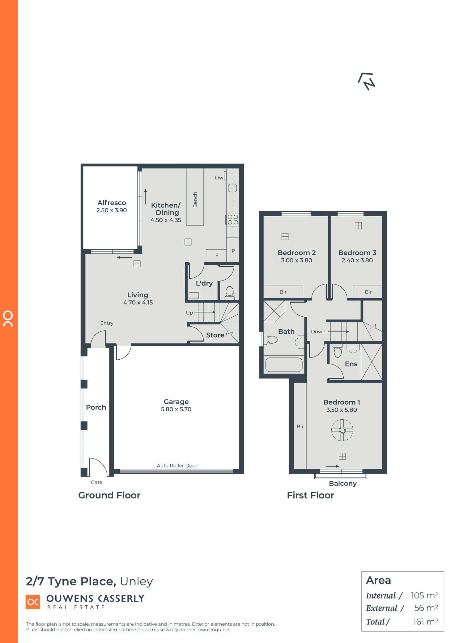 Floorplan of Homely house listing, 2/7 Tyne Place, Unley SA 5061