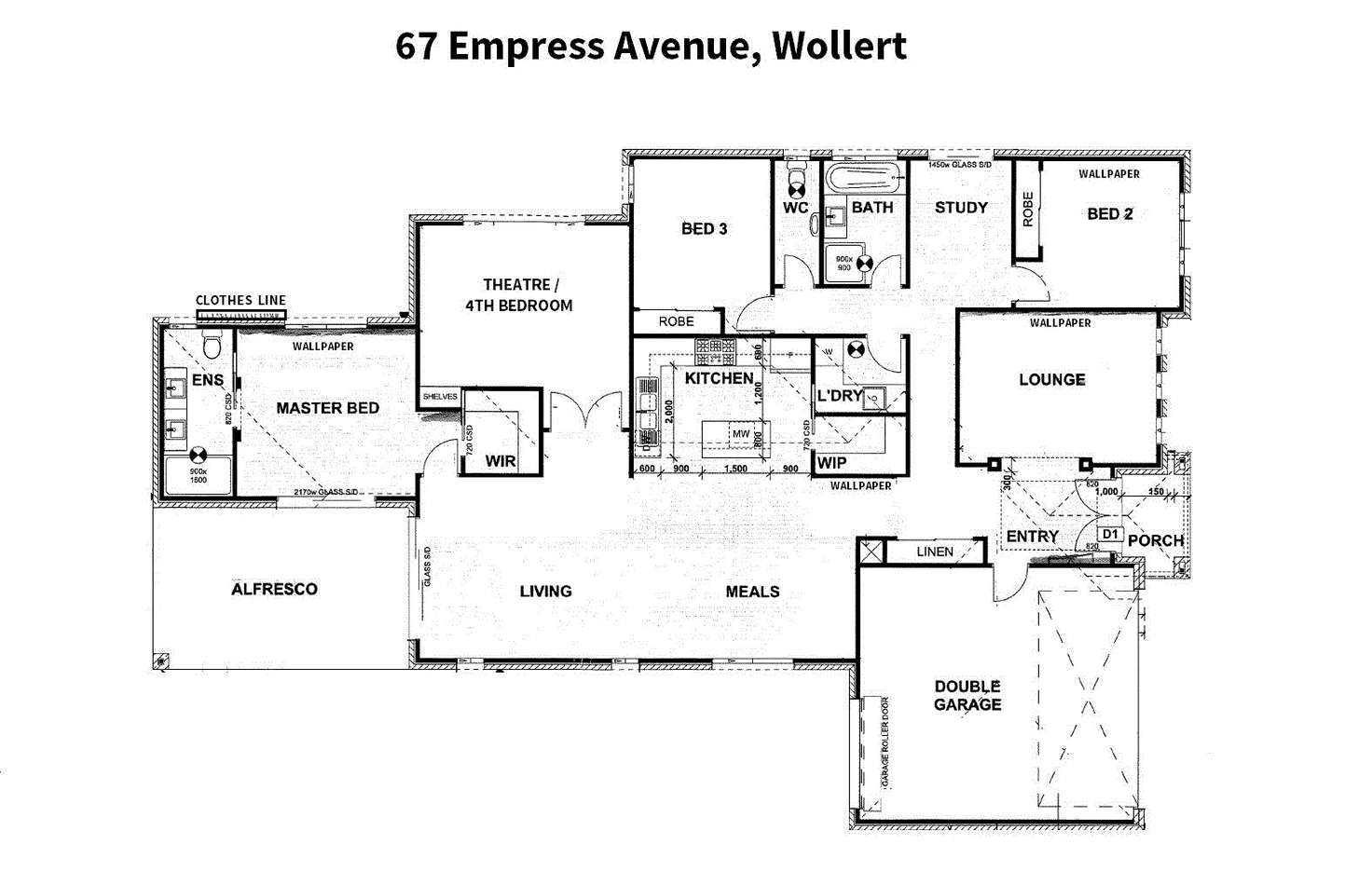 Floorplan of Homely house listing, 67 Empress Avenue, Wollert VIC 3750