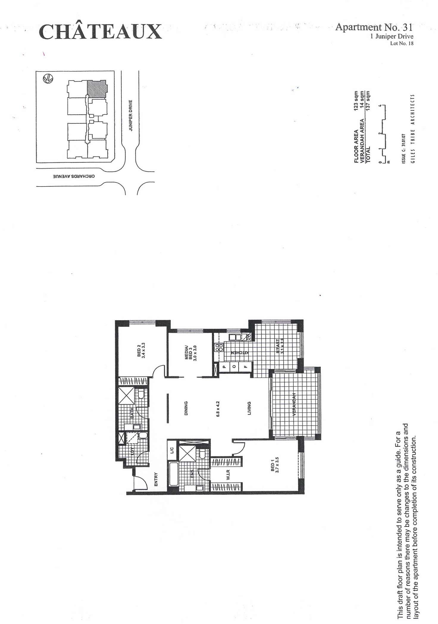 Floorplan of Homely apartment listing, 31/1 Juniper Drive, Breakfast Point NSW 2137