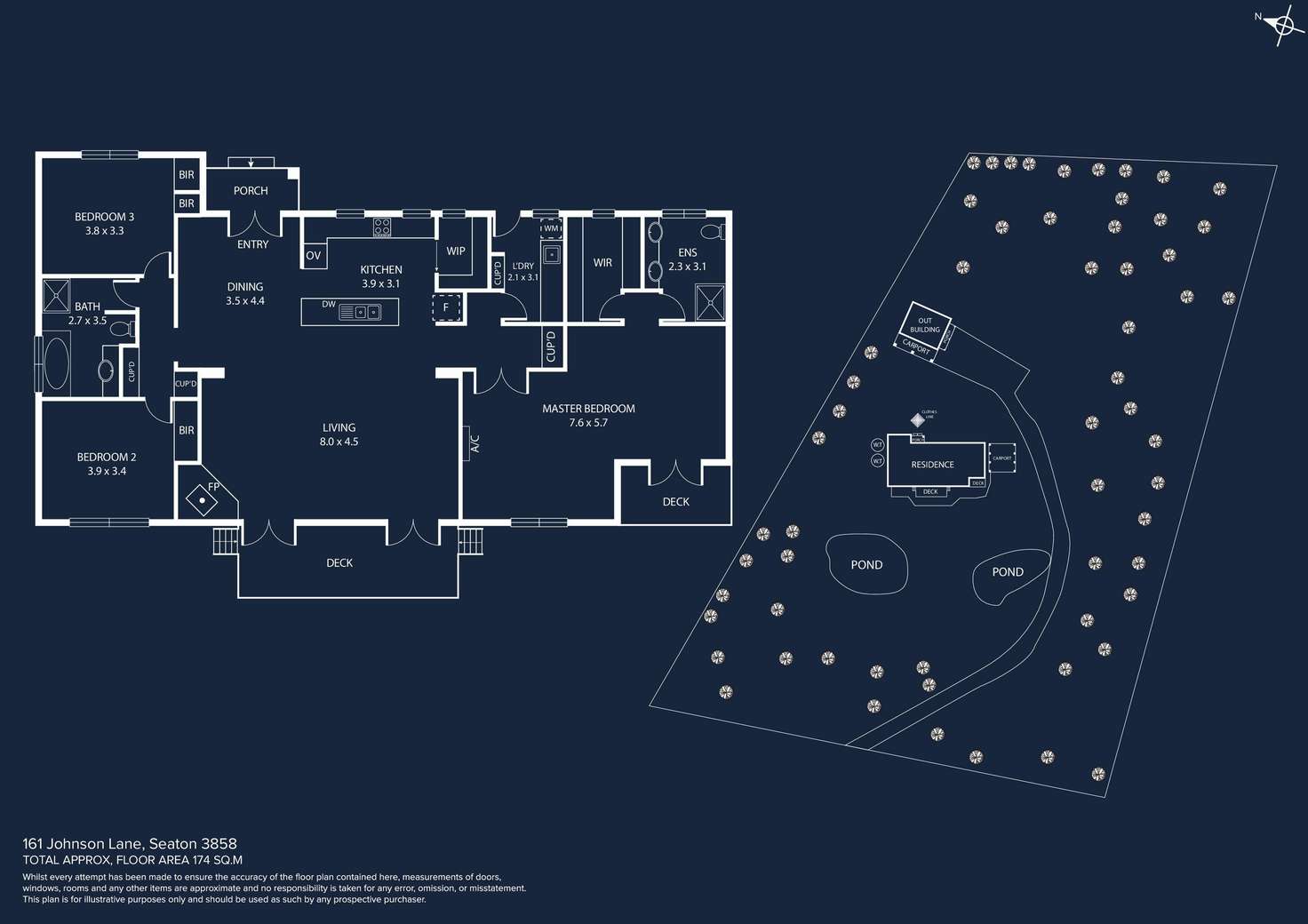 Floorplan of Homely house listing, 161 Johnson Lane, Seaton VIC 3858