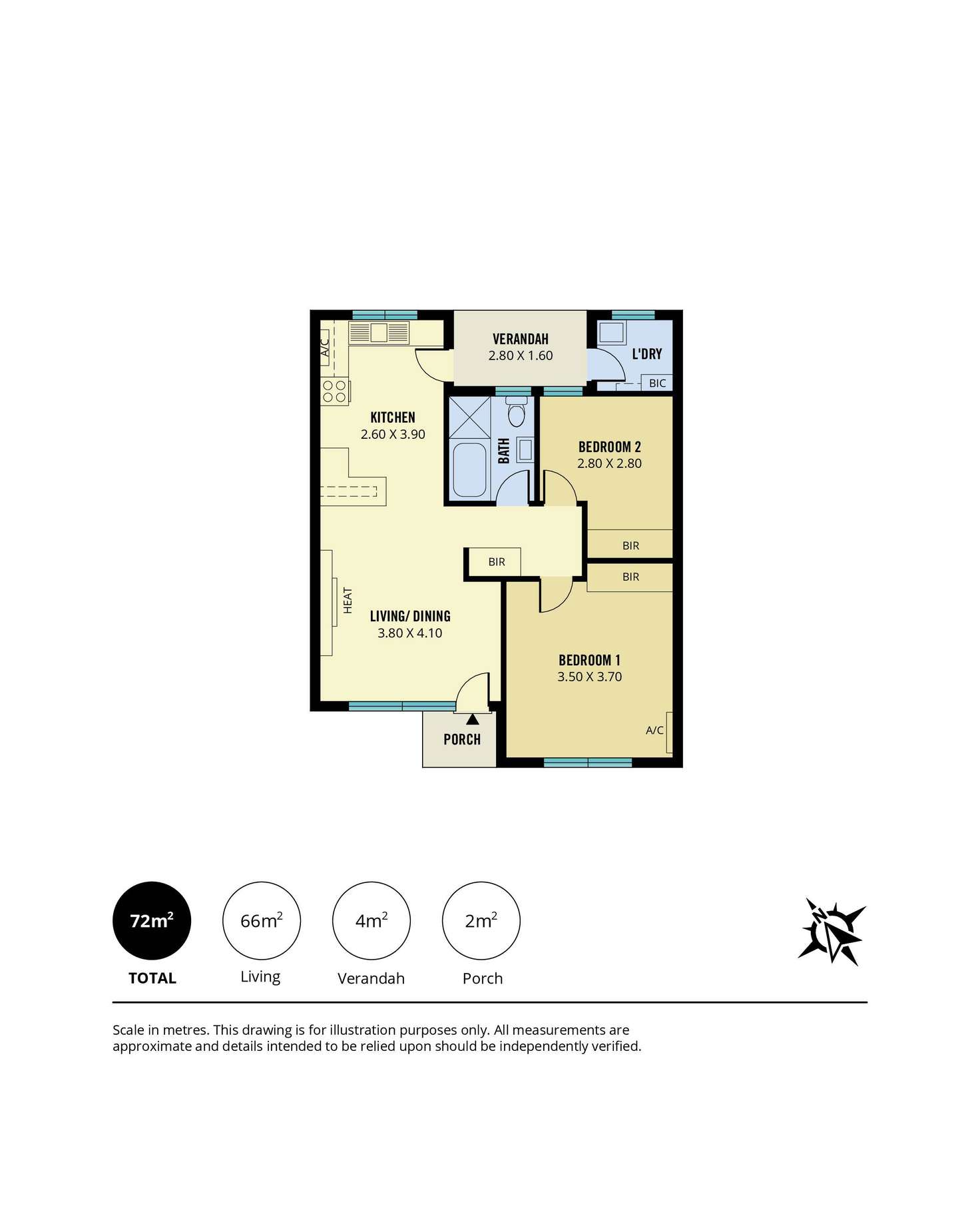 Floorplan of Homely unit listing, 3/3 Third Avenue, Glenelg East SA 5045